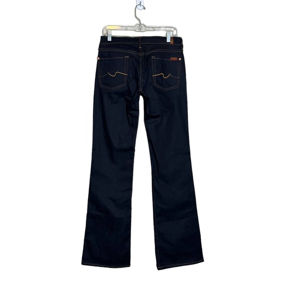 7 for all mankind blue dark wash bootcut women jeans size 28 - Picture 6 of 10